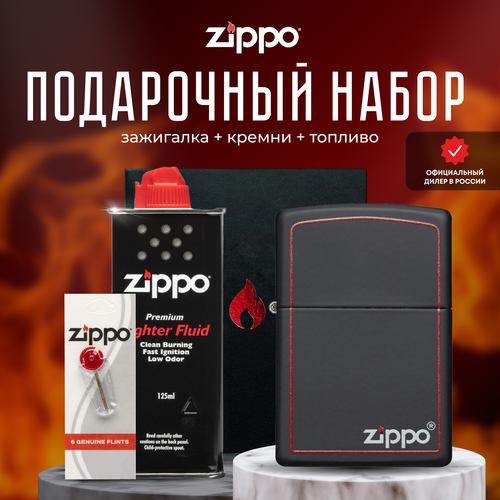   ZIPPO   (   Zippo 218ZB Classic Black and Red +  +  125  )   -     , -,   