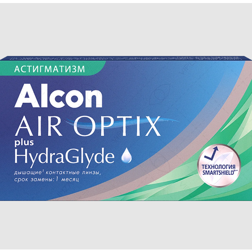    Alcon Air optix Plus HydraGlyde for Astigmatism., 3 ., R 8,7, D -4,75,CYL:-2,25,A:160   -     , -,   