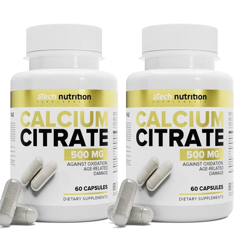    CALCIUME CITRATE aTech nutrition 60 + 60    -     , -,   