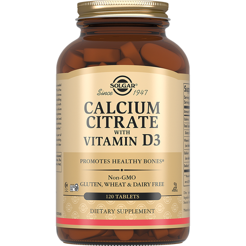 ������ ������ Solgar Calcium Citrate with Vitamin D3 �������� 120 �� ����