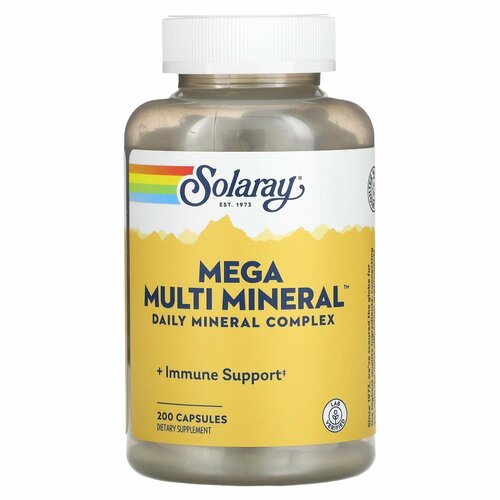 ������ ������ ��������������, Solaray Mega Multi Mineral, 200 ������, �������� ����������� ����