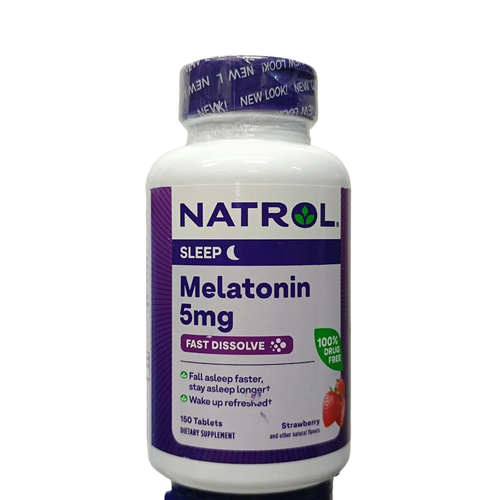    Natrol Melatonin Fast Dissolve Strawberry 5 mg, 50 , 5 , 150 .   -     , -,   