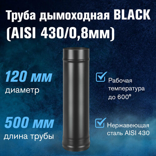   BLACK (AISI 430/0,8) L-0,5 (120)   -     , -,   