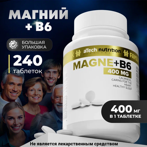   +6 / MAGNE+ 6 aTech nutrition 240    -     , -,   