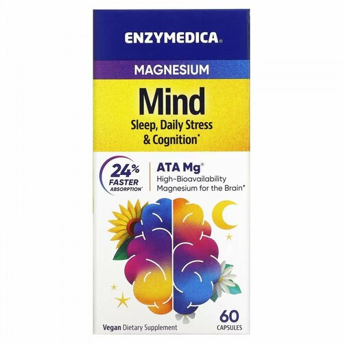  Enzymedica Magnesium Mind (   ) 60  (Enzymedica)   -     , -,   