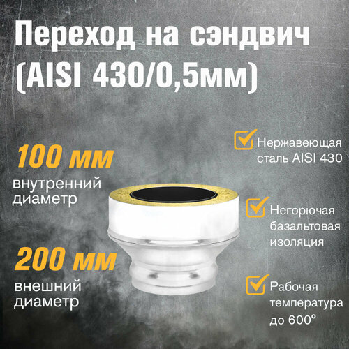 ������ ������ ������� �� ������� �� ����������� ����� (AISI 430/0,5��) (��) (100x200) ����