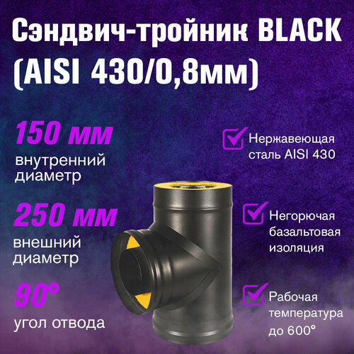 ������ ������ �������-������� BLACK (AISI 430/0,8��) (150x250) ����