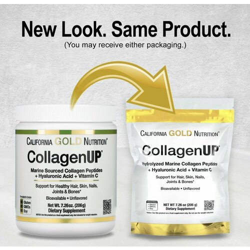 ������ ������ �������� California Gold Nutrition CollagenUP, �������, � �������, 206 � ����