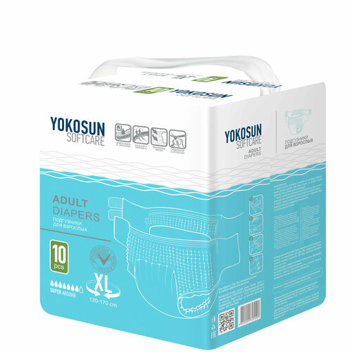     YokoSun Softcare Adult diapers, XL, 7 , 130-170 , 1 .  10 .   -     , -,   