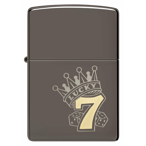     ZIPPO Classic 48913 Lucky 7 Design   Black Ice -    -     , -,   