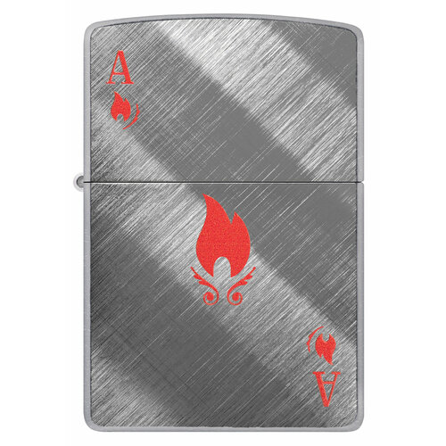     ZIPPO Classic 48451 Ace Design   Brushed Chrome -    -     , -,   