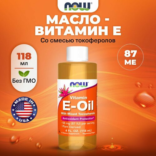 ������ ������ ������� � ������, NOW Vitamin E-Oil, 118 ��, ������������ ��� ������ � �������, ��� ���������� �������� ����