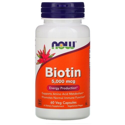   NOW Biotin, 100 , 150 , 5000 , 60 .   -     , -,   