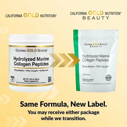 ������ ������ 100% iHerb -California Gold Nutrition 200 � ������� ��������, marine collagen, ������������ ��������, ��� �������� �������, 200 � (7,05 �����) ����