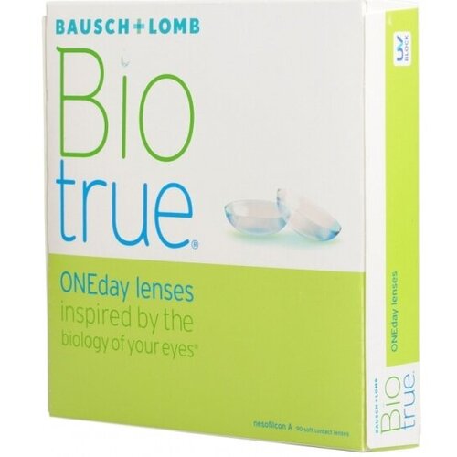 ������ ������ ���������� ����� Bausch & Lomb Biotrue ONEday, 90 ��., R 8,6, D -1,25, 1 ��. ����