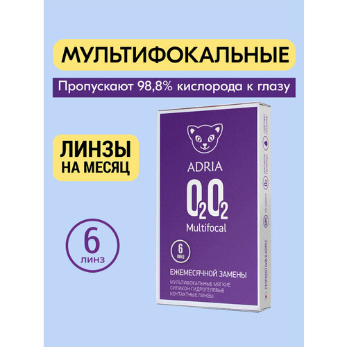������ ������ ���������� ����� �� ����� ADRIA O2O2 MULTIFOCAL, 6 ��., R 8,6, D +4, ADD: ������ ����