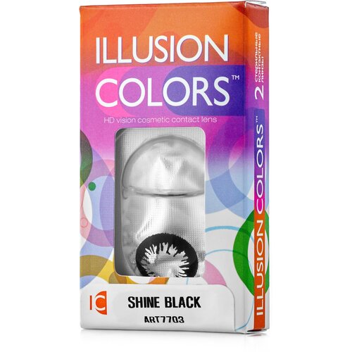 ������ ������ ���������� ����� ILLUSION Colors Shine, 2 ��., R 8,6, D -0,5, black ����