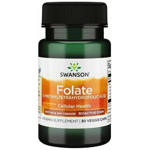    400  SWANSON Folate 400 mcg - 30    -     , -,   