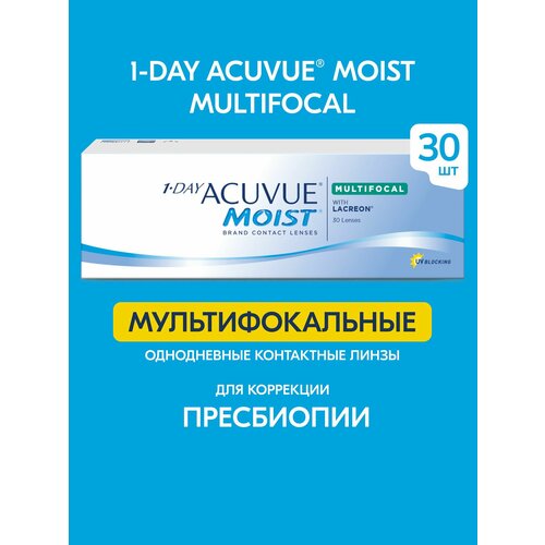 ������ ������ ����������� ���������� ����� ACUVUE 1-DAY MOIST MULTIFOCAL, 30 ��., R 8,4, D +2,5, ADD: �������, 1 ��. ����