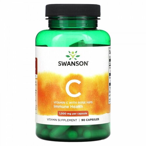 ������ ������ Swanson Vitamin C Rose Hips 1000mg 90 caps/ ������� � � ���������� ����