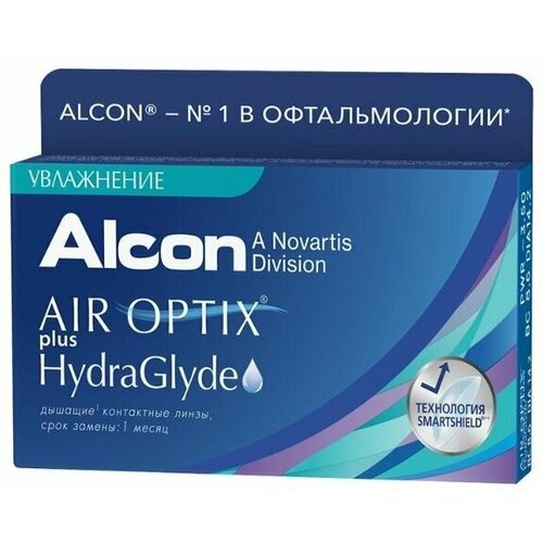 ������ ������ ���������� ����� �� ����� Alcon Air optix Plus HydraGlyde, 3 ��., R 8,6, D -5,25, 1 ��. ����