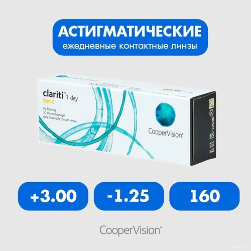 ������ ������ Clariti 1 day toric (30 ����) +3.00 -1.25 160 ����� ���������� ������ ������������� ����������� ����