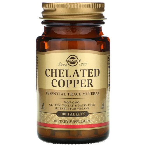  Solgar Chelated Copper  , 100    -     , -,   