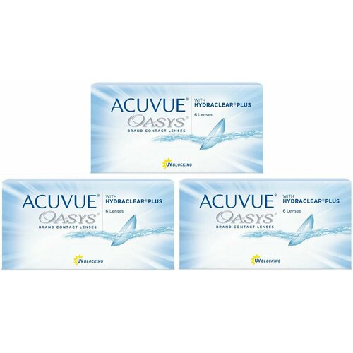    ACUVUE OASYS with Hydraclear Plus, 6 ., R 8,4, D -0,75, 3 .   -     , -,   