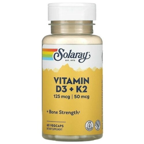  Solaray Vitamin D3 + K2 60     -     , -,   