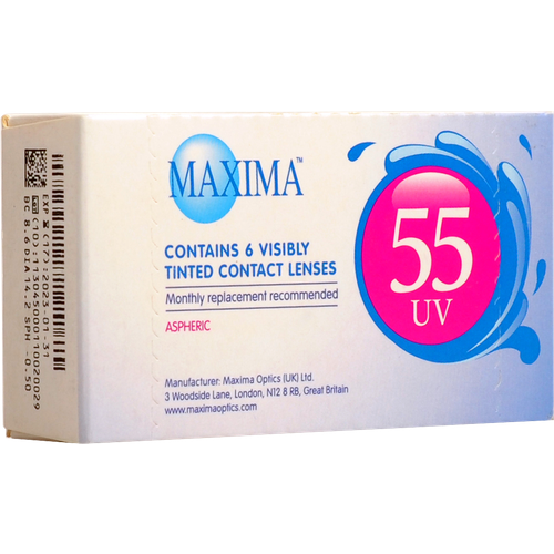    Maxima 55 UV Aspheric, 6 ., R 8,6, D -0,5, 1 .   -     , -,   