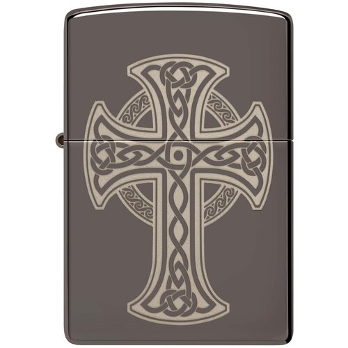     ZIPPO Classic 48614 Celtic Cross Design   Black Ice -     -     , -,   