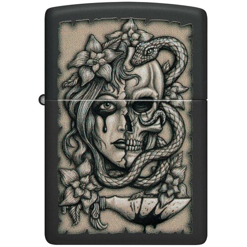     ZIPPO Classic 48616 Gory Tattoo   Black Matte   -     , -,   