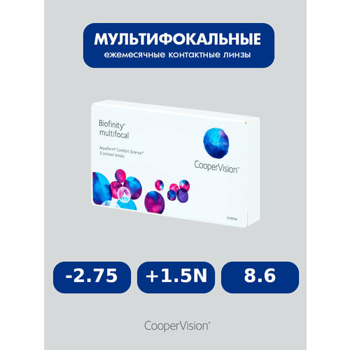 ������ ������ Biofinity Multifocal (3 �����) 8.6, -2.75, +1.5N ����