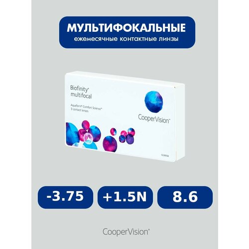 ������ ������ Biofinity Multifocal (3 �����) 8.6, -3.75, +1.5N ����