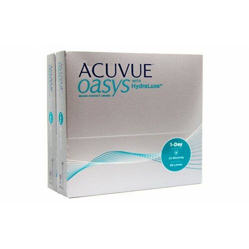 ������ ������ ����������� ���������� ����� ACUVUE OASYS 1-Day with HydraLuxe, 90 ��., R 8,5, D +6,5, 2 ��. ����