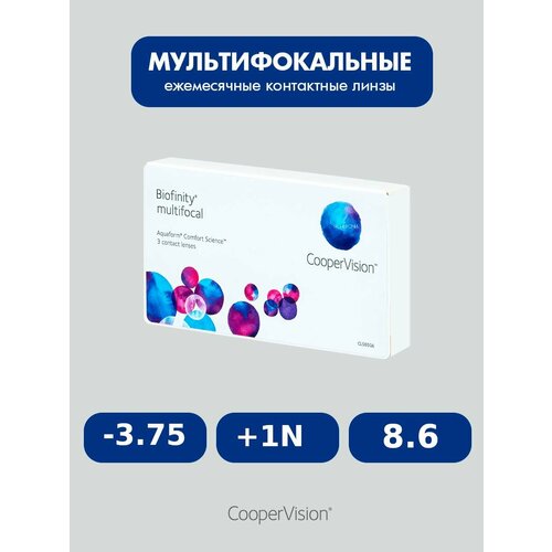 ������ ������ Biofinity Multifocal (3 �����) 8.6, -3.75, +1N ����
