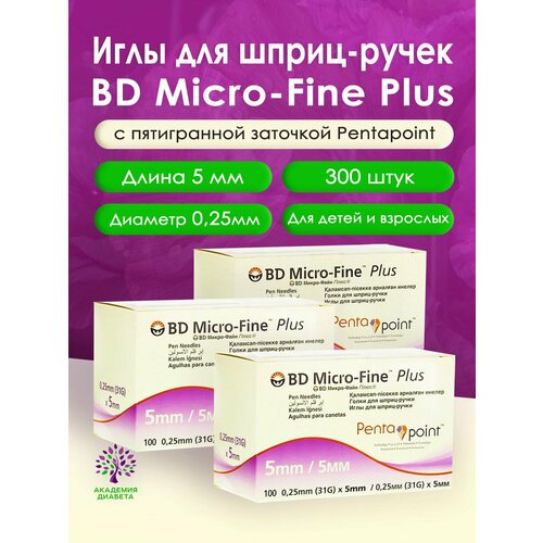 ������ ������ ���� ��� �����-����� �� ��������� ���� (Micro-Fine) 31G (0.25 mm) 5 ��, 300 ��� ����