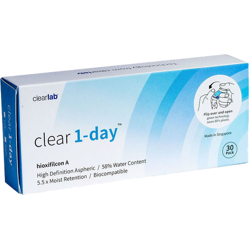    Clearlab Clear 1-day, 30 ., R 8,7, D +6, 1 .   -     , -,   