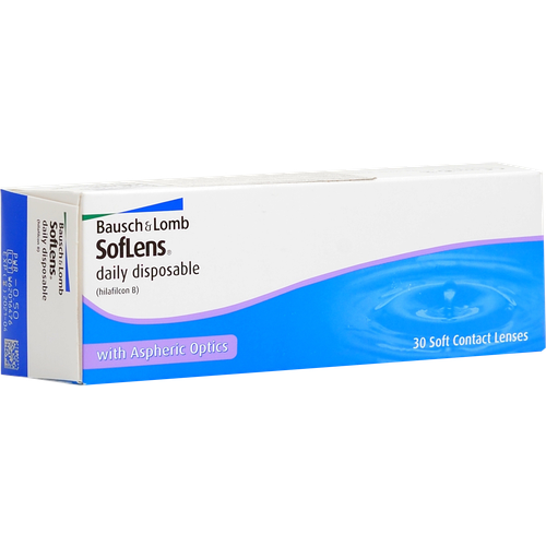 ������ ������ ���������� ����� Bausch & Lomb Soflens Daily Disposable, 30 ��., R 8,6, D -1,75 ����