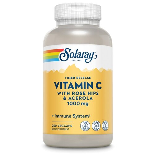 ������ ������ ������� Solaray Vitamin C Timed Release with Rose Hips & Acerola, 360 �, 1000 ��, 250 ��. ����