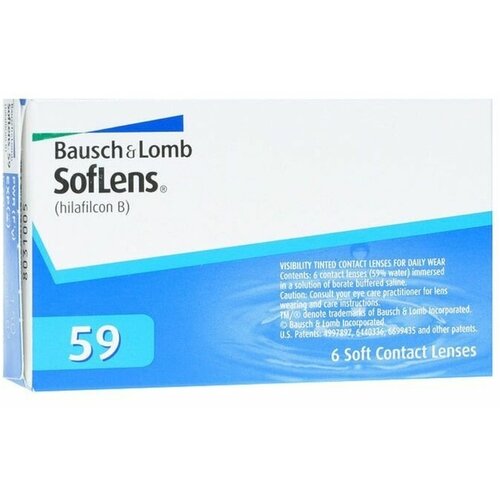 ������ ������ ���������� ����� Bausch & Lomb SofLens 59, 6 ��., R 8,6, D -7 ����