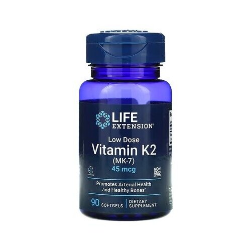 ������ ������ Life Extension Vitamin K2 (MK-7) 45 ��� (������� �2 ��-7) 90 ������ ������ (Life Extension) ����