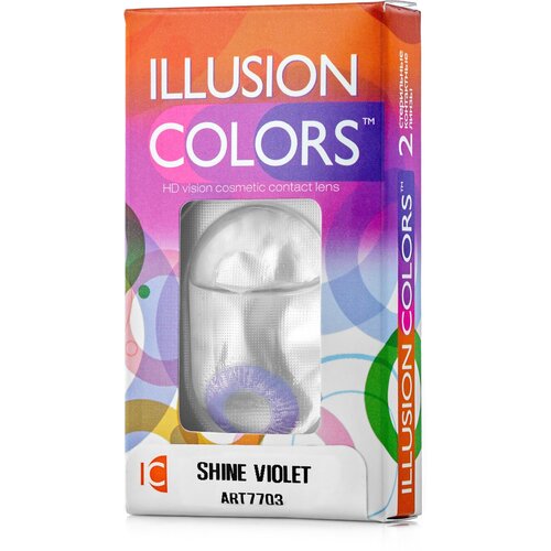    ILLUSION Colors Shine, 2 ., R 8,6, D -1, violet   -     , -,   