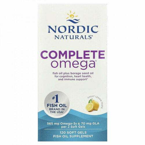 ������ ������ Nordic Naturals, Complete Omega, �� ������ ������, 282,5 ��, 120 ������ ����