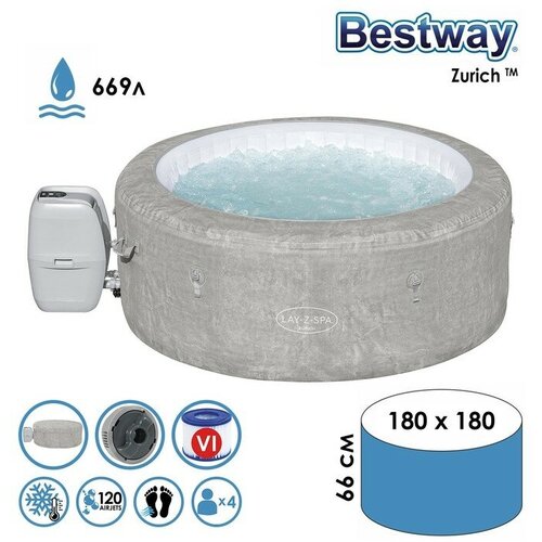  Bestway  - Lay-Z-Spa: Zurich 180*66 , ,   60065   -     , -,   