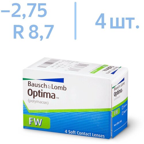    Bausch & Lomb Optima FW, 4 ., R 8,7, D -2,75   -     , -,   