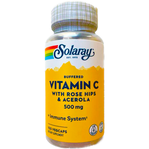 ������ ������ Solaray Vitamin C 500 mg Buffered with Rose Hips & Acerola (C 500 �� c ���-�� � ��������) 100 ���c (Solaray) ����