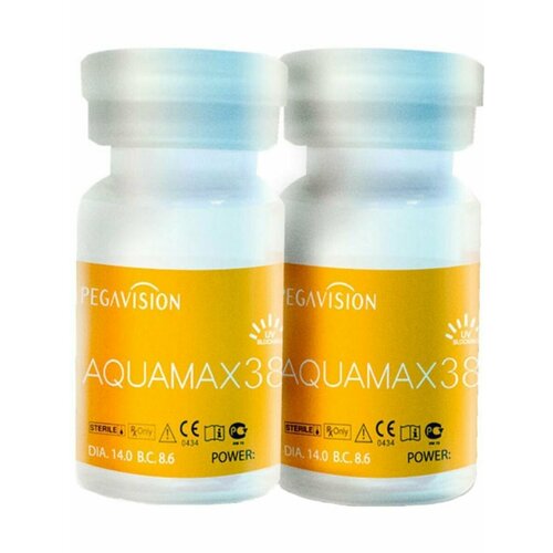 ������ ������ ���������� ����� Pegavision Aquamax 38, 2 ��., R 8,6, D -9,5, ����������, 1 ��. ����