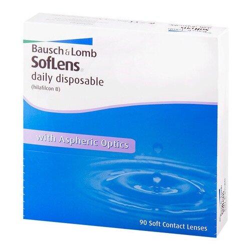 ������ ������ ���������� ����� Bausch & Lomb Soflens Daily Disposable, 90 ��., R 8,6, D -4,25 ����
