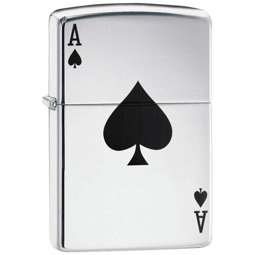    ZIPPO Simple Spade Design   High Polish Chrome, /, ,    -     , -,   